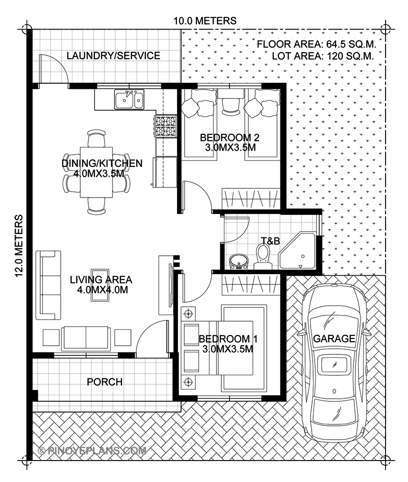 Obani Elegant Yet Affordable One Storey Single Attached Pinoy EPlans